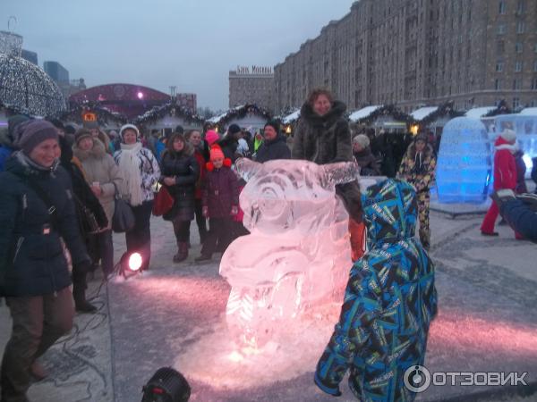 Выставка ледовых скульптур Ледовый парк в кругу семьи (Россия, Москва) фото