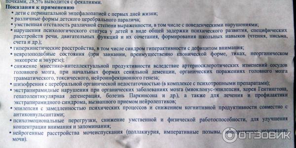 Ноотропное средство Пантогам Сироп Пик-Фарма фото