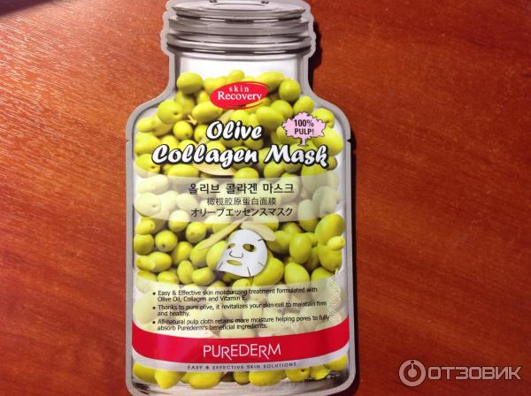 Маска для лица Purederm Olive Collagen Mask фото