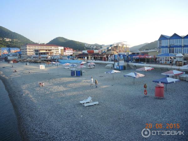 Пляж в Ольгинке.