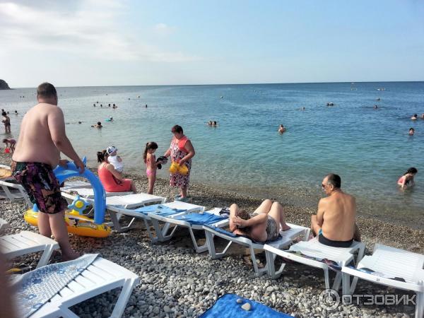 Пляж в Ольгинке.