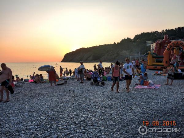 Пляж в Ольгинке.