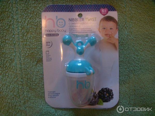 Ниблер силиконовый Nibler Twist Happy Baby фото