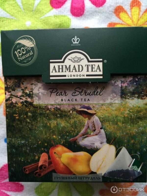 Чай черный пакетированный Ahmad Tea Грушевый штрудель фото