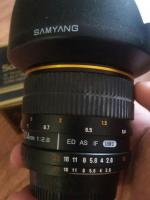 Объектив Samyang 14 mm f/2.8 ED Aspherical IF UMC фото