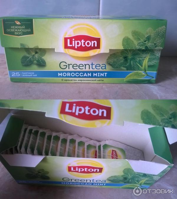 Чай зеленый Lipton Moroccan Mint фото