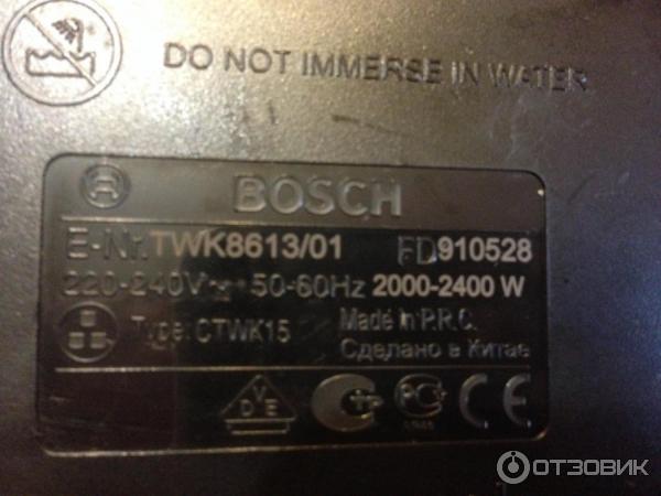 Электрический чайник Bosch TWK 8613 фото