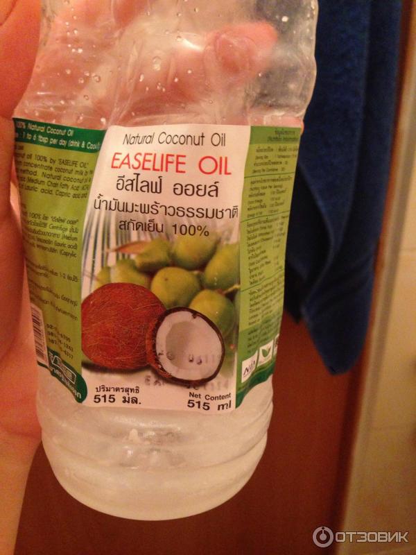 Кокосовое масло EasyLife Coconut Oil нерафинированное фото