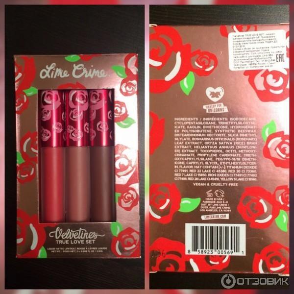 Сет Lime Crime Velvetines True Love фото