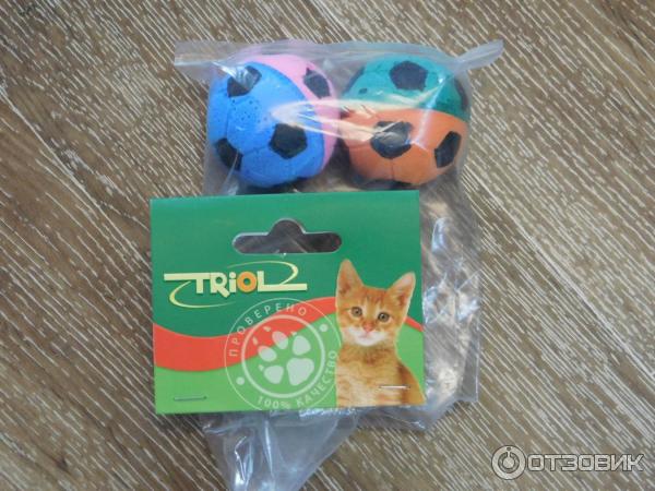 Игрушка для кошек TRIOL Мяч зефирный фото