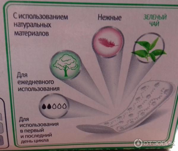 Ежедневные прокладки ароматизированные Ola Зеленый чай фото