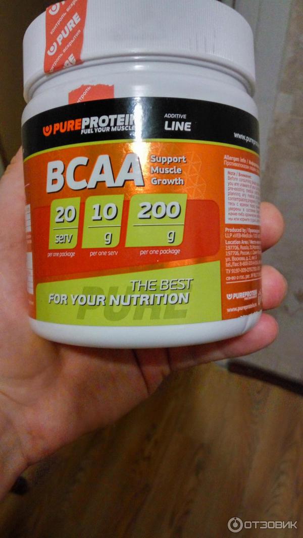 Аминокислоты BCAA PureProtein фото