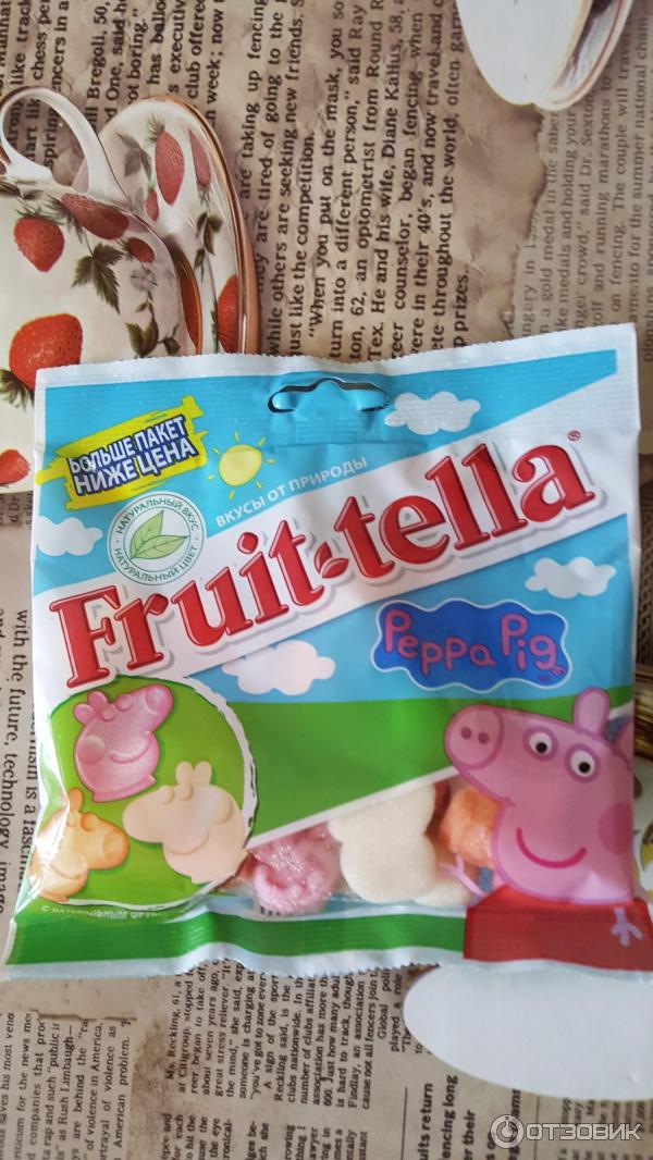 Жевательный мармелад Fruit-tella Свинка Пеппа фото