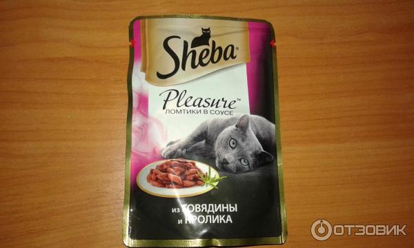 Корм для кошек Sheba Pleasure из говядины и кролика фото