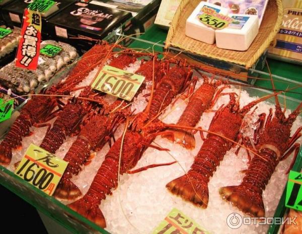 Лобстеры на Tsukiji Market