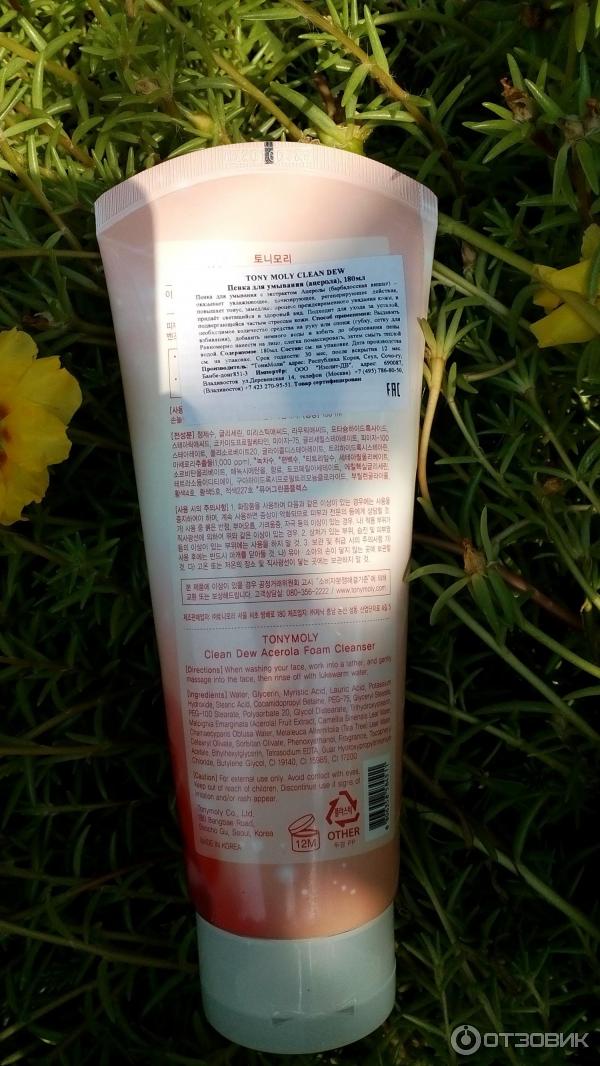 Пенка для умывания Tony Moly Clean Dew Acerola Foam Cleanser фото