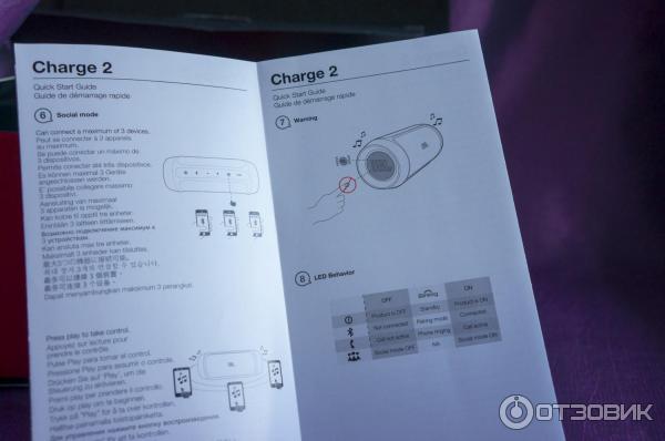 Портативная аудиоколонка JBL Charge 2 фото