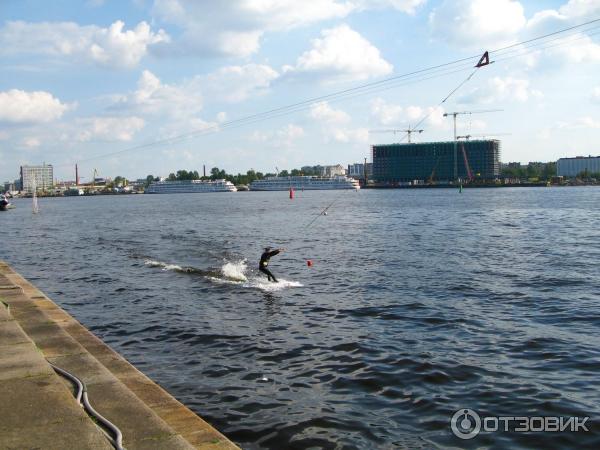 Вейкбординг на реверсивной лебёдке в River Wake Club