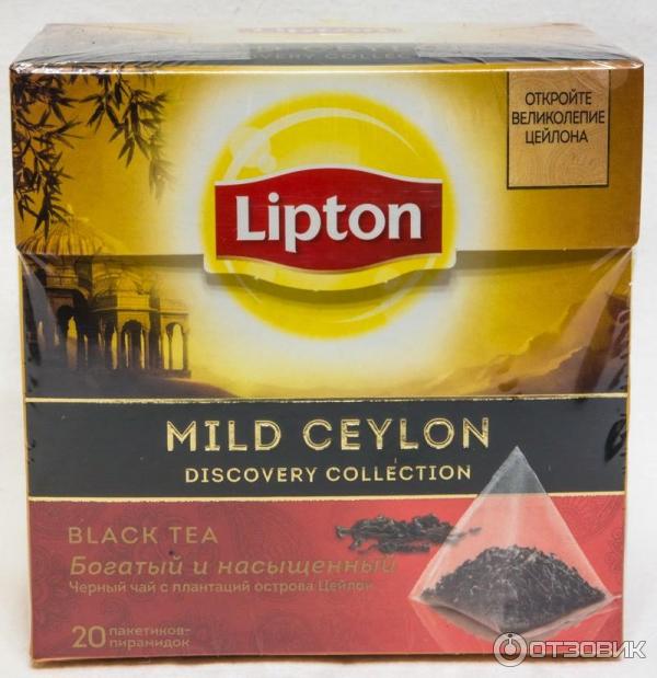 Чай черный байховый Lipton Mild Ceylon в пирамидках фото