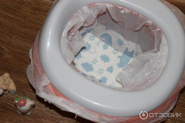 Дорожный горшок Roxy Kids HandyPotty 2-в-1 фото