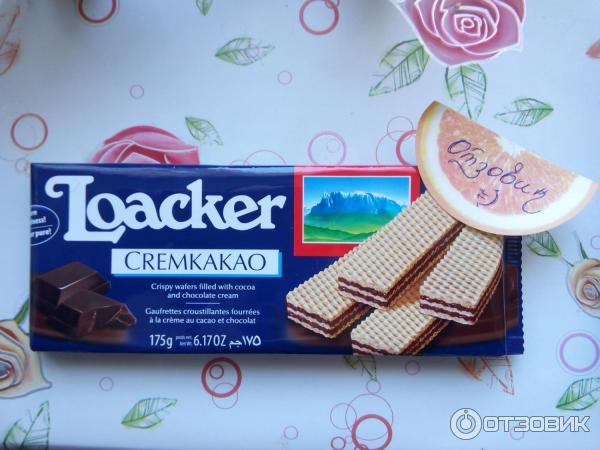 Вафли Loacker Cremkakao - упаковка