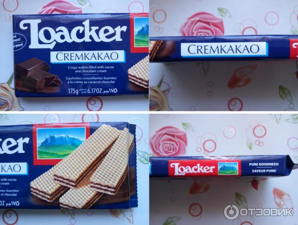 Вафли Loacker Cremkakao - упаковка