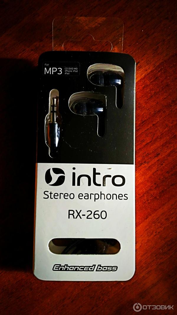 Наушники Intro Stereo Earphones RX-260 фото