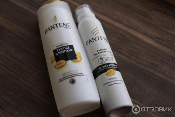 Бальзам-ополаскиватель для волос Pantene PRO-V Воздушная пенка Густые и крепкие фото