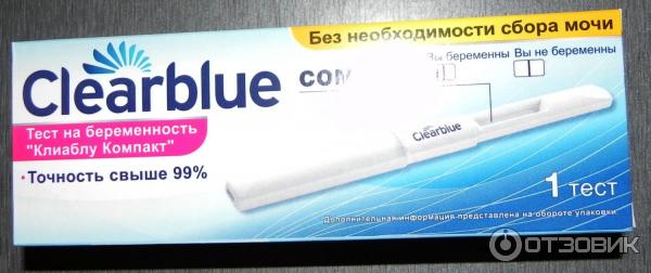 Тест на беременность ClearBlue compact фото