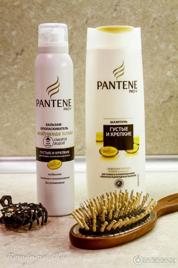 Бальзам-ополаскиватель для волос Pantene PRO-V Воздушная пенка Густые и крепкие фото