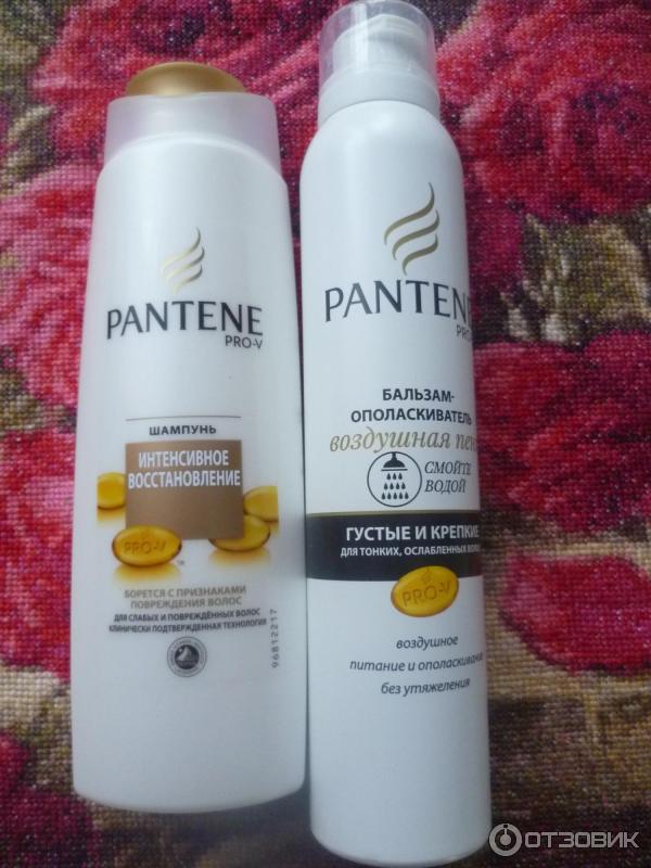 Бальзам-ополаскиватель для волос Pantene PRO-V Воздушная пенка Густые и крепкие фото