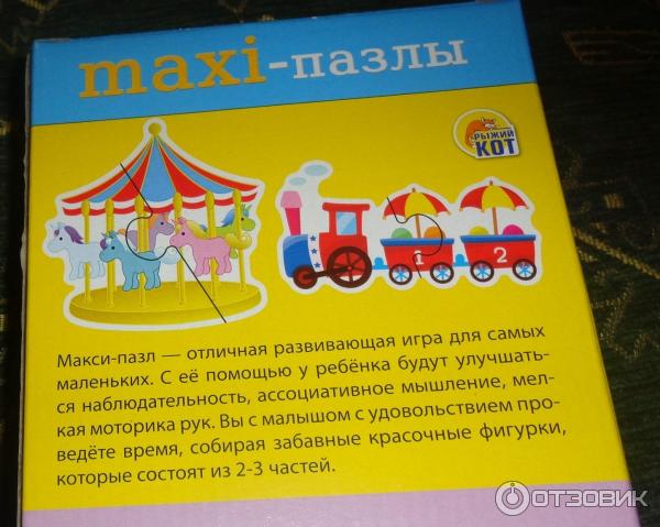 MAXI-пазлы Рыжий кот На прогулке фото