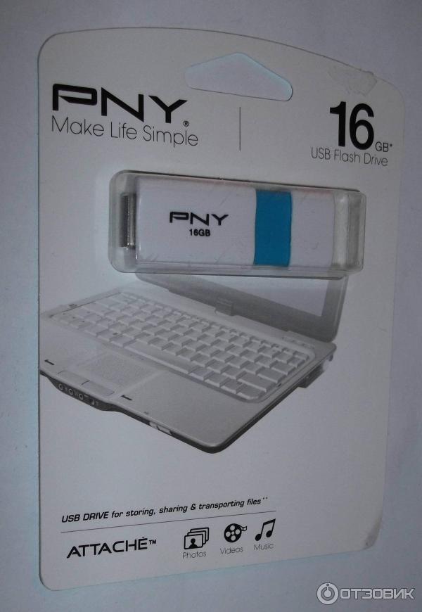 USB Flash накопитель Pny Wave Attache 2.0 16GB