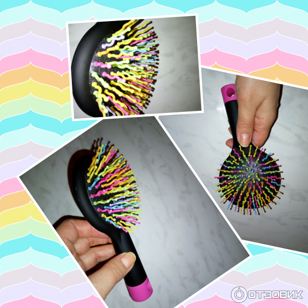 Щетка для волос Eyecandy Rainbow Volume Brush фото