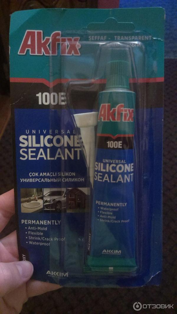 Универсальный силикон Akfix 100E Silicone Sealant фото