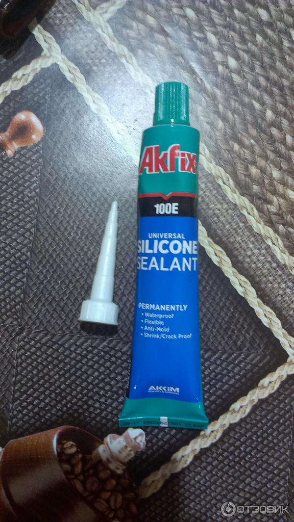Универсальный силикон Akfix 100E Silicone Sealant фото