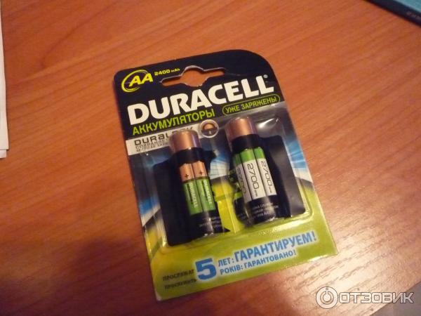 Аккумуляторные батарейки Duracell HR6-2BL AA 2400 mAh фото