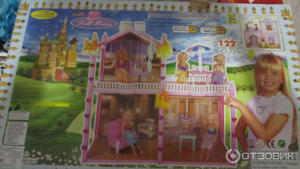 Домик для куклы Барби Doll house 2-х этажный фото