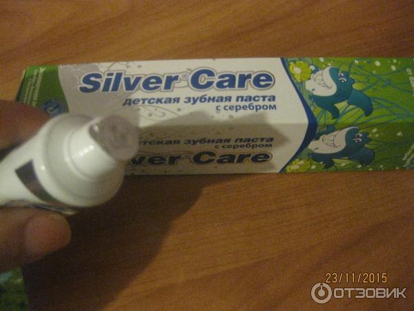 Зубная паста Silver Care с серебром для детей 6-12 лет фото