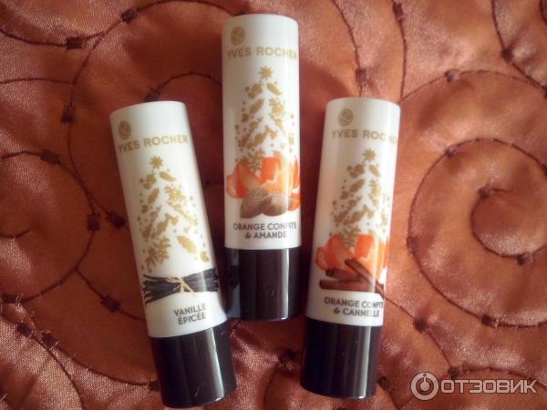 Питательный бальзам для губ Yves Rocher Апельсин & миндаль фото