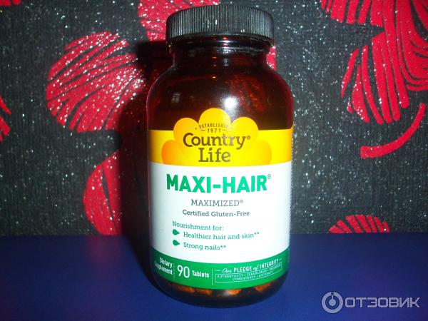 Витамины Country Life Maxi-Hair фото