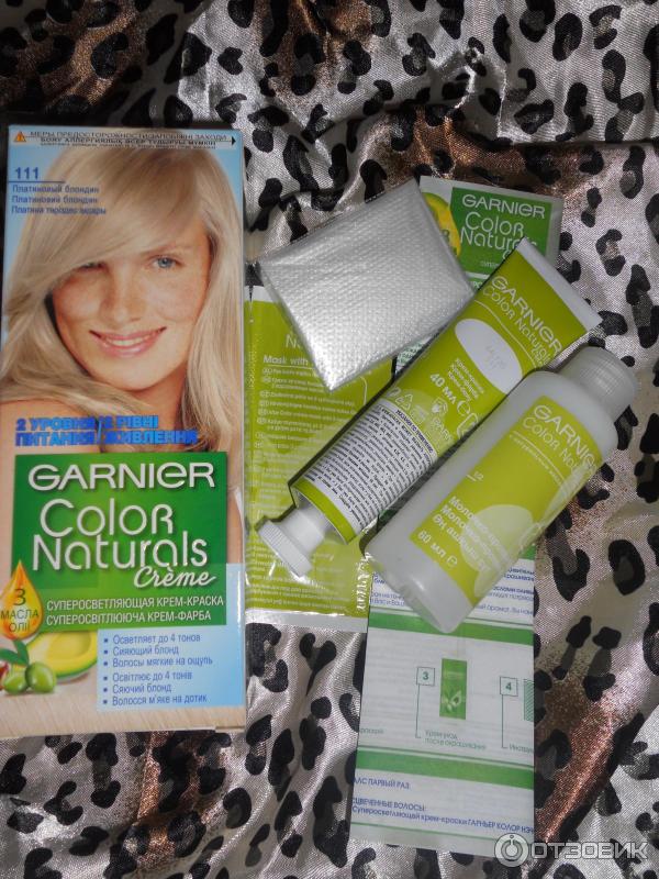 Garnier color naturals платиновый