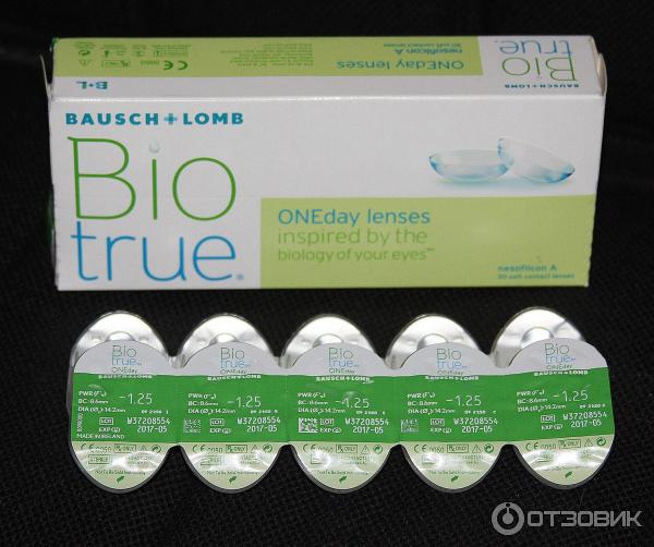 Однодневные контактные линзы Bausch&Lomb Biotrue ONEday фото