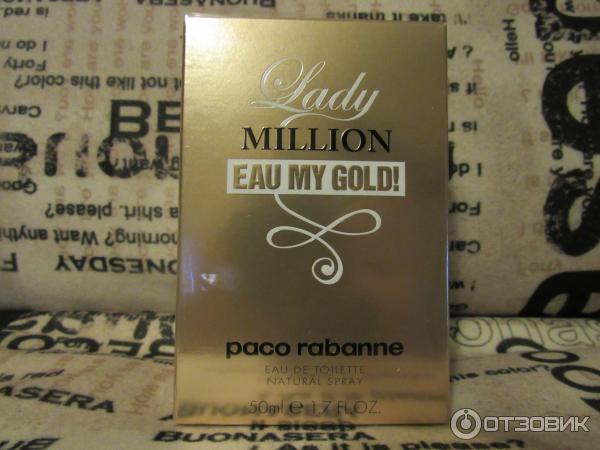 Туалетная вода Paco Rabanne Lady Million Eau My Gold! фото