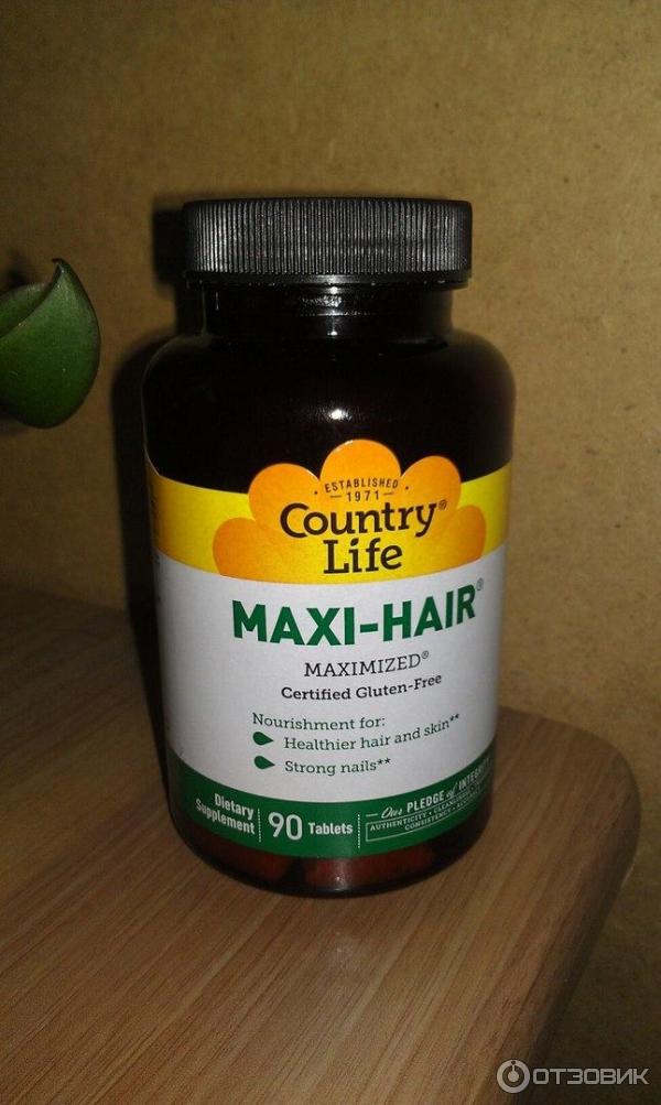 Витамины Country Life Maxi-Hair фото