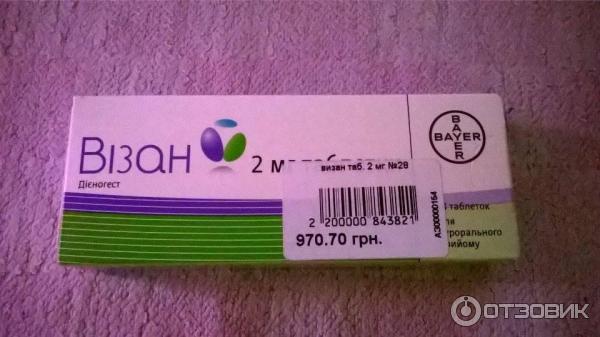 Таблетки Bayer Визанна - "Эндометриоз, киста в яичнике и визанна. 6 месяцев муче