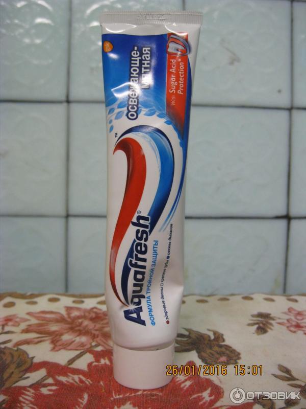 Зубная паста Aquafresh Формула тройной защиты фото