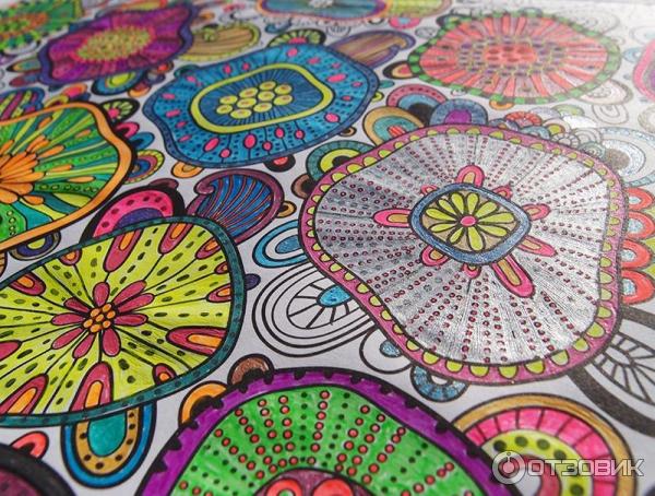 Блокнот-раскраска для взрослых Zen Garden Colouring Pad фото