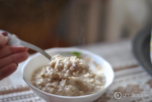 Овсяная каша быстрого приготовления Своя Линия с молоком и клубникой фото