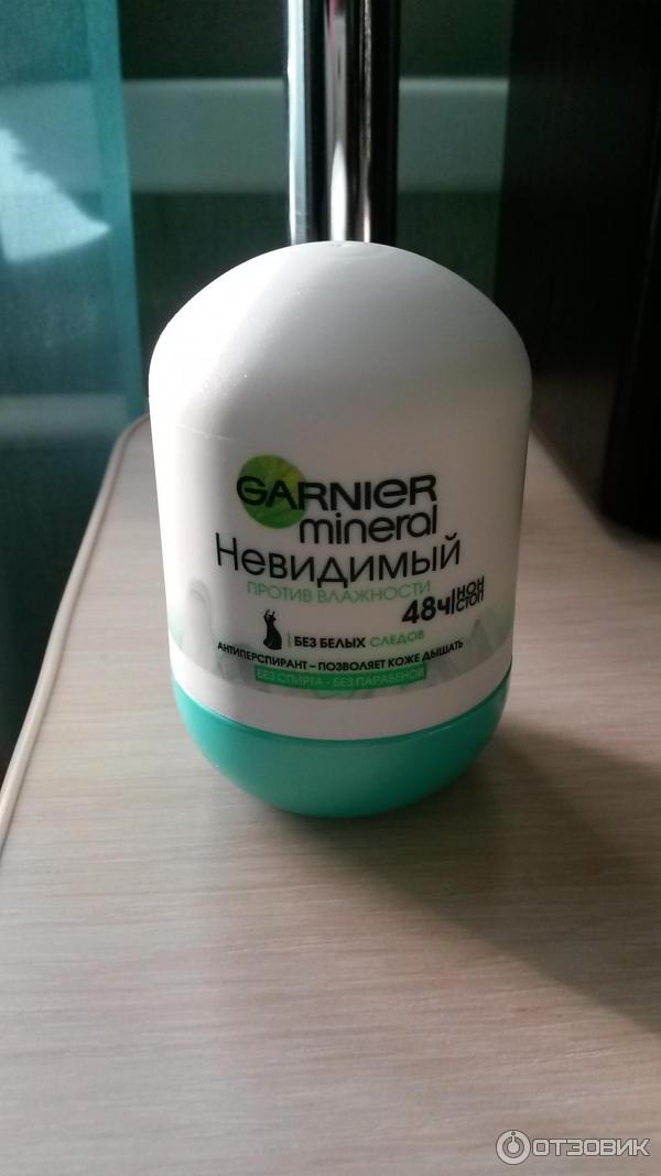 Шариковый GARNIER mineral невидимый против влажности 48 ч. нон стоп без белых следов фото